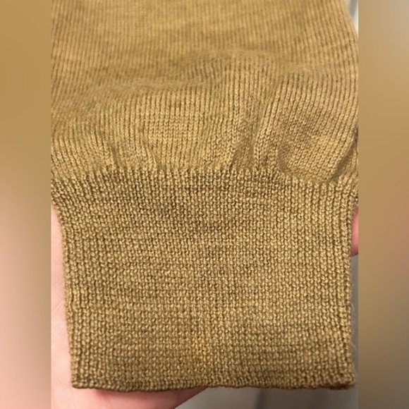 Vintage Belford classic 100% extra fine Merino Wool sweater men’s XL camel brown - Picture 8 of 16